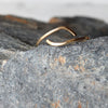 14k Gold Fill Hammered Ring - WAVES