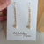 Paperclip Pearl Earrings -  Drop, dangle Pearl Earrings with 14K gold fill chain
